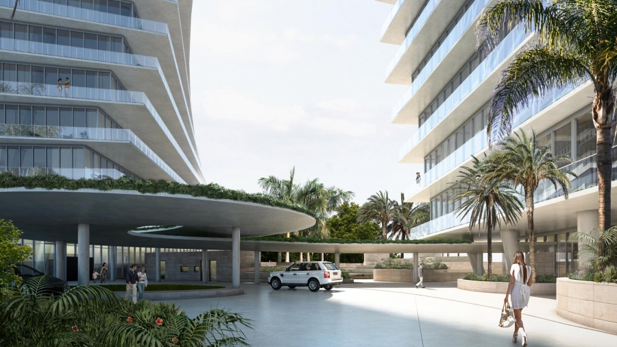 Grove at Grand Bay driveway rendering