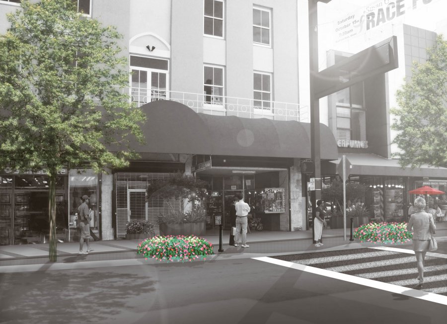 Flagler Street Construction Rendering. Via Curtis + Rogers Design Studio