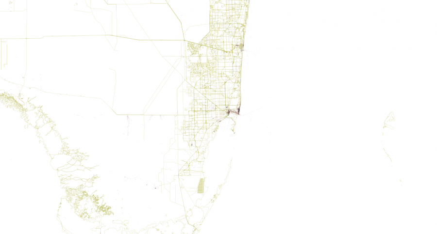 South Florida. Map via Mapbox/Eric Fischer