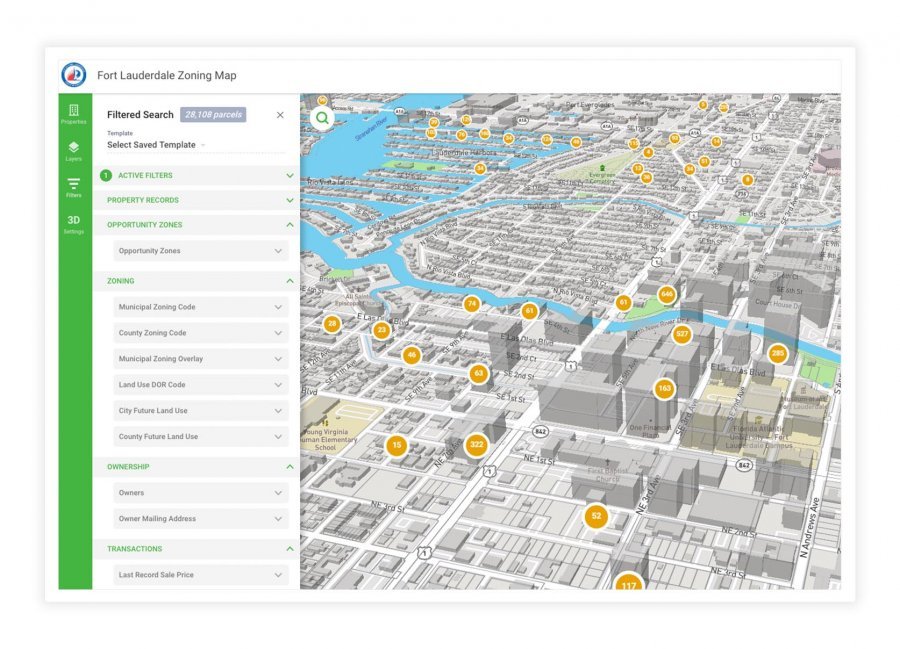 Gridics Fort Lauderdale zoning map search